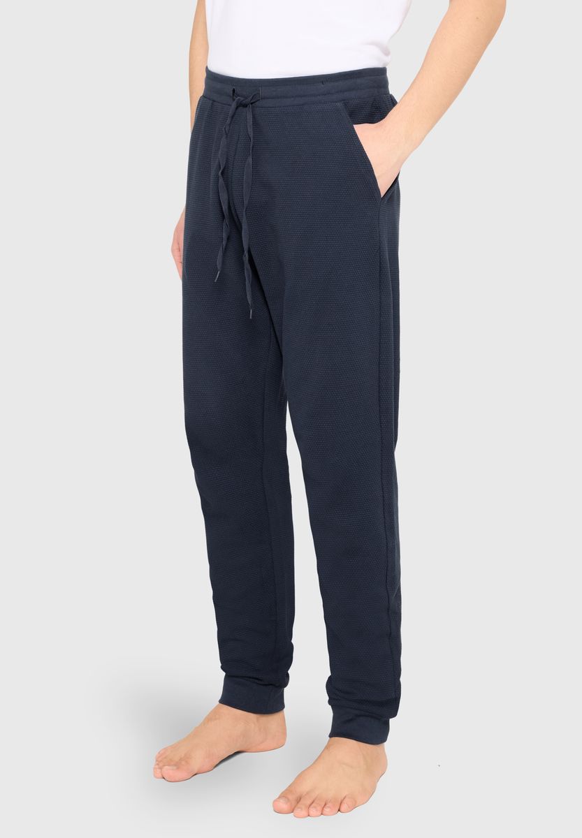 Strukturierte Baumwoll-Loungewear-Hose