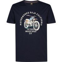 T-Shirt mit Vintage-Motorradgrafik