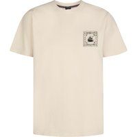 Locker geschnittenes Grafik-Print Baumwoll-T-Shirt