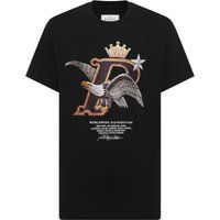T-Shirt mit verziertem Adler-Print