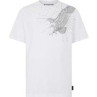 T-Shirt mit Strass-Adlermotiv