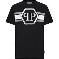 T-Shirt mit Hexagon-Logo-Grafik