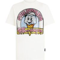 T-Shirt mit Strass-Eiscrememonstern