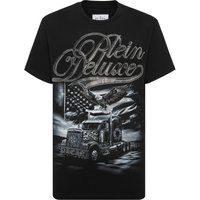 T-Shirt mit Strass und Truck-Grafik
