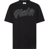 Baumwoll-T-Shirt mit Puffy-Logo-Print
