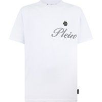 Baumwoll-T-Shirt mit Logo-Signatur