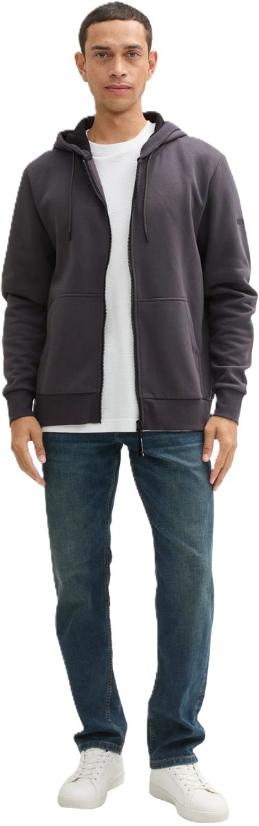 Klassische Kapuzensweatjacke mit Reißverschluss