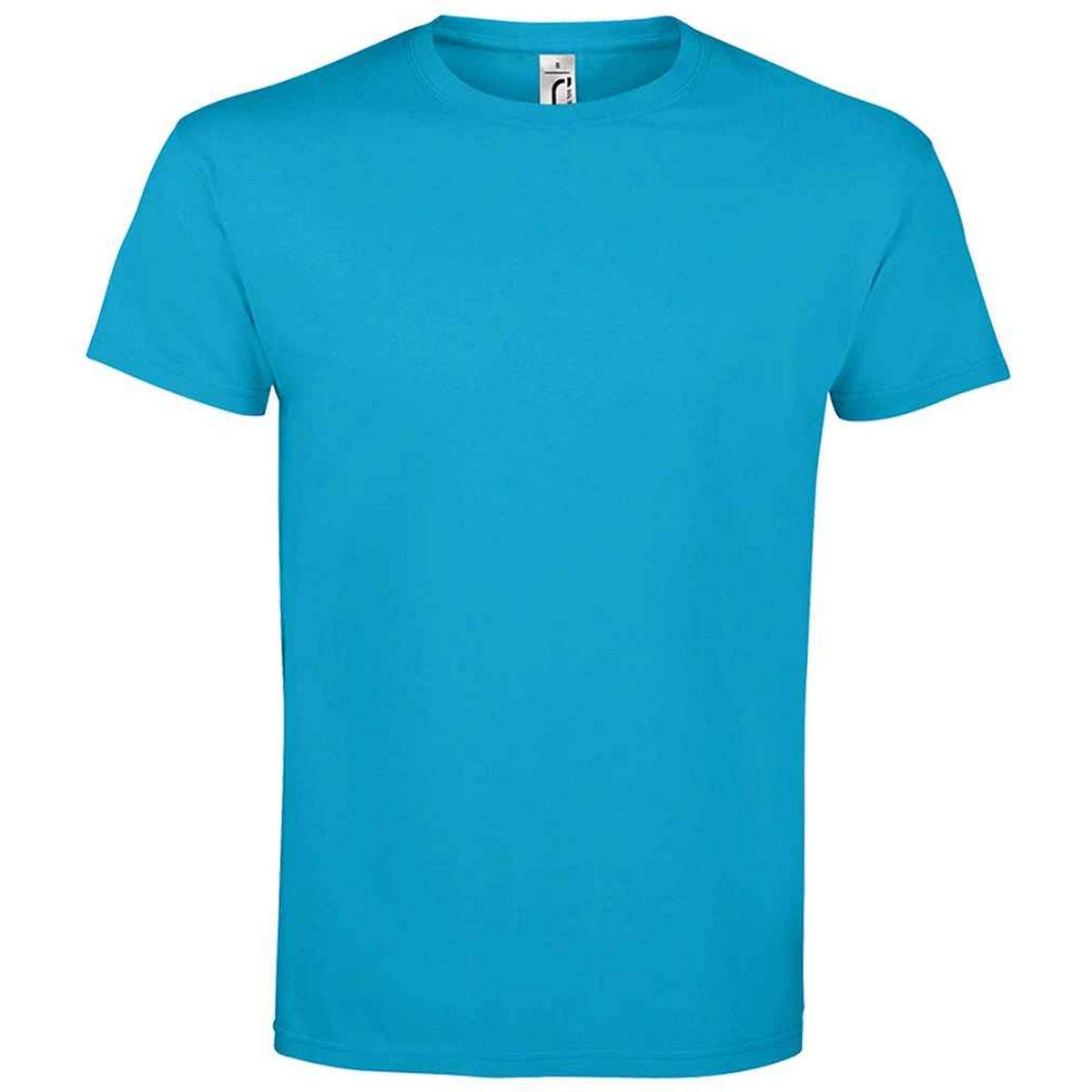 Schweres Baumwoll-T-Shirt mit Rundhalsausschnitt