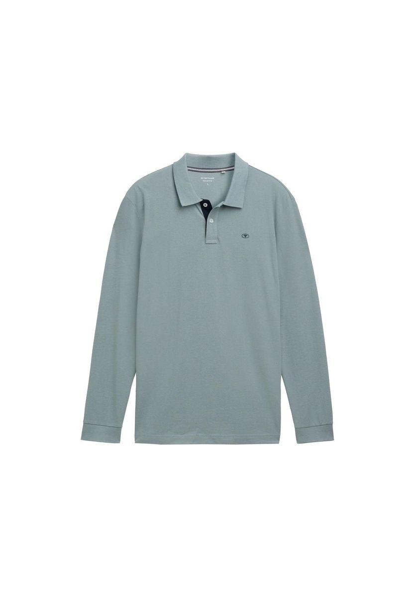 Herren Langarm Baumwoll Poloshirt