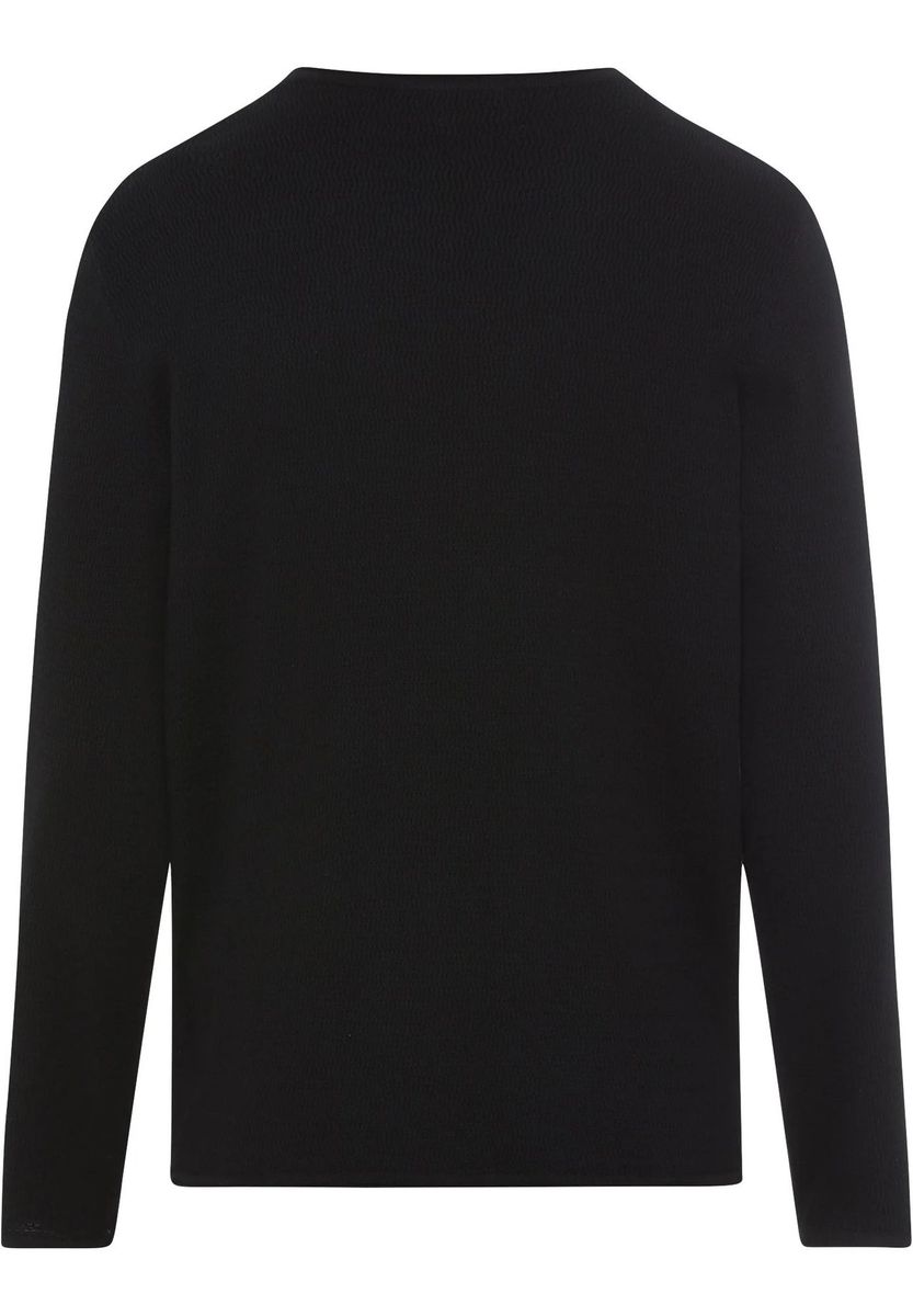 Klassischer Rundhals Strickpullover aus Baumwolle