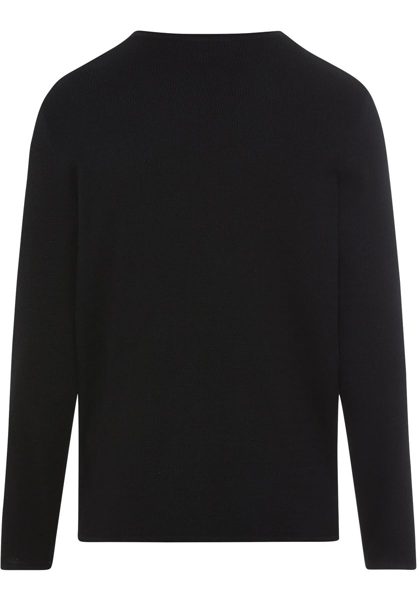 Klassischer Rundhals Strickpullover aus Baumwolle