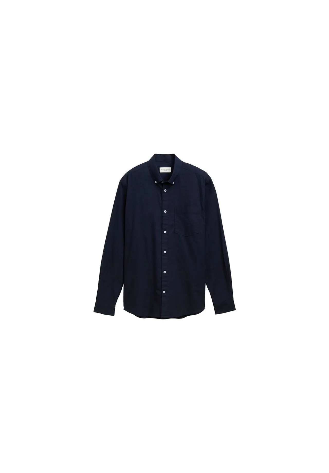 Chambray-Hemd mit Button-Down-Kragen