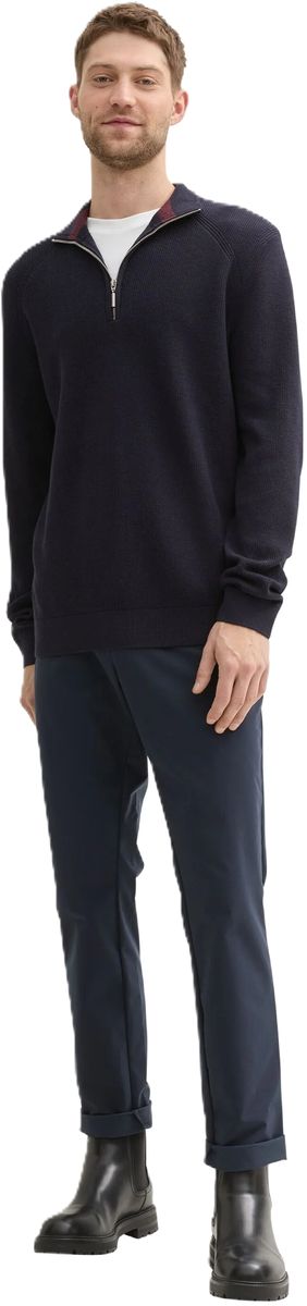 Klassischer Troyer-Strickpullover