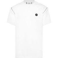 Gestepptes T-Shirt mit Reißverschluss-Details