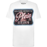 Grafik-T-Shirt mit Strassbesatz