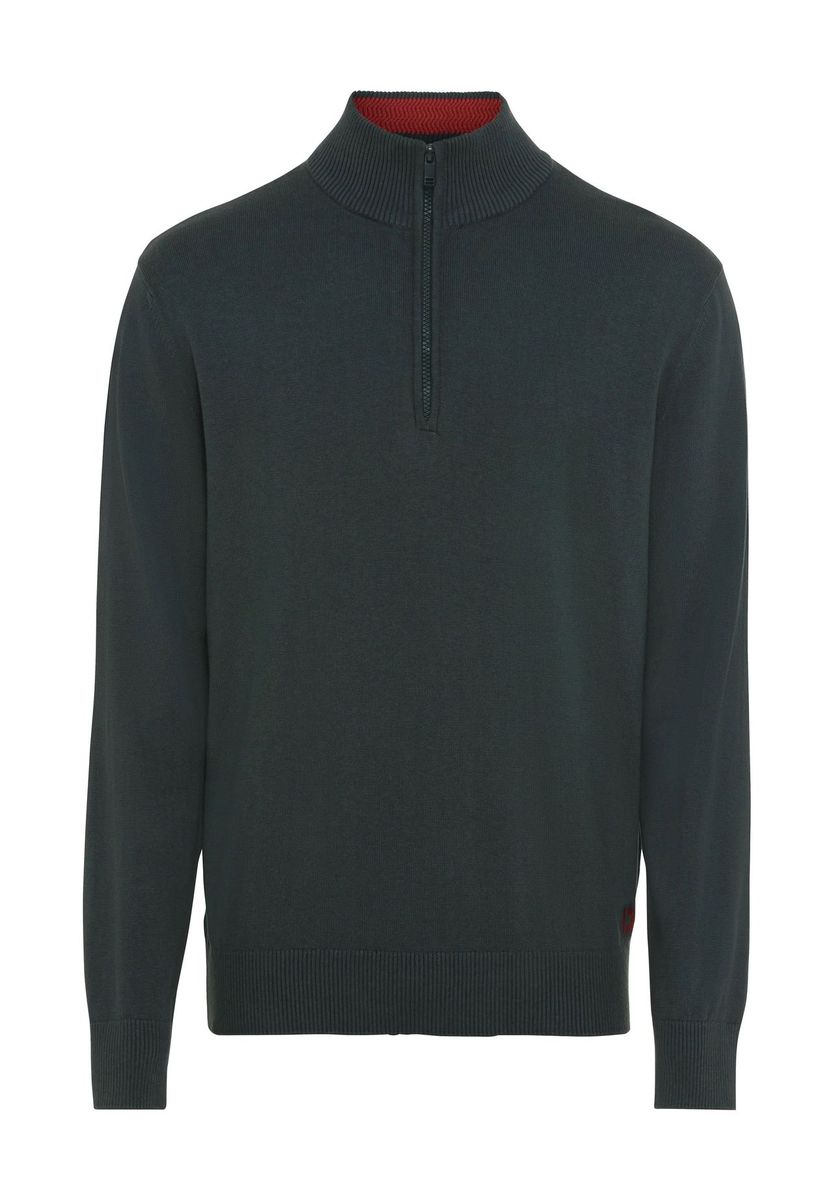 Herren Troyer Pullover mit halbem Reißverschluss