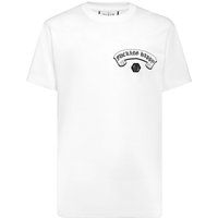 T-Shirt mit gotischem Banner-Grafikdruck