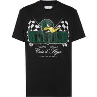 T-Shirt mit strassbesetzter Racing-Ente