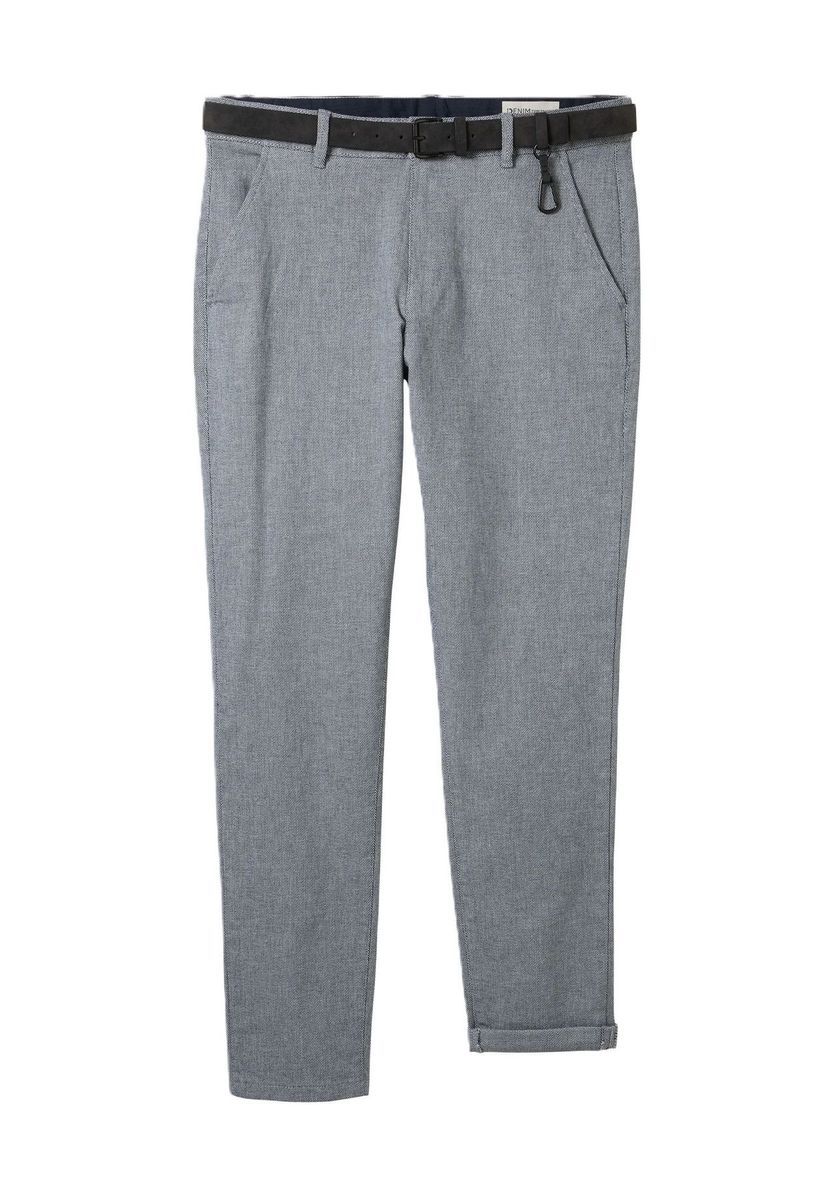 Schmale Chino Hose mit Gürtel