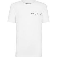Stretch-Baumwoll-T-Shirt mit Logo-Print