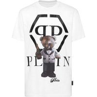 T-Shirt mit Teddybär-Strassprint