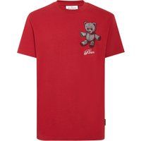 T-Shirt mit Strass-Teddybär Motiv