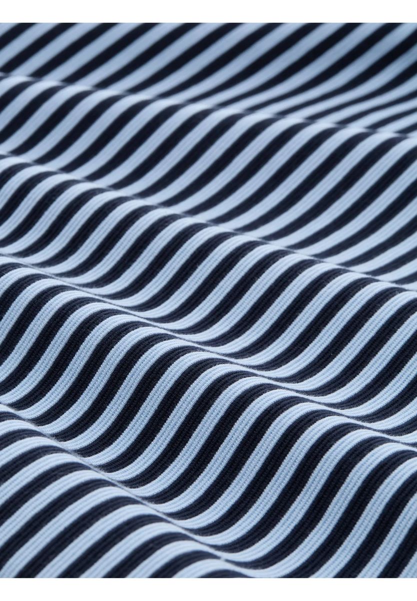 Gestreiftes Langarmshirt mit Kordelzug