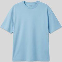 Übergroßes Baumwoll-T-Shirt mit Rundhalsausschnitt