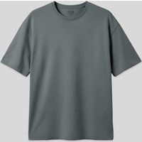 Oversized Baumwoll-T-Shirt mit Rundhalsausschnitt