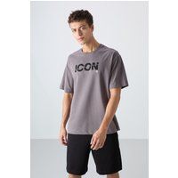 Oversize-T-Shirt mit Logo-Print