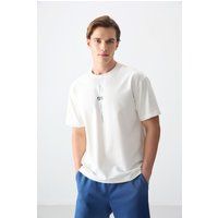 Übergroßes T-Shirt mit Grafikprint und Rundhalsausschnitt