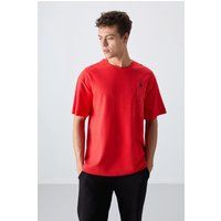 Oversized Grafik-T-Shirt aus Baumwollmix