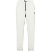 Jogginghose aus Baumwollfleece mit Aufnäher