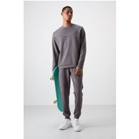 Fleece-Sweatshirt und Jogginghose Set