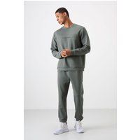 Fleece-Sweatshirt und Jogginghosen-Set