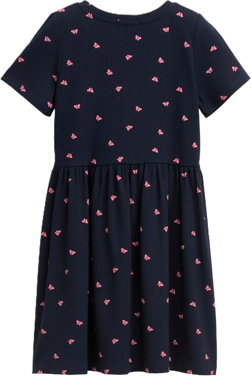 TOM TAILOR Shirtkleid, Rundhals, für Kinder, blau, 92/98