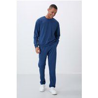 Lässiges Baumwoll-Fleece Loungewear-Set