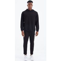 Minimalistisches Jersey Kapuzenpullover und Jogginghosen Set