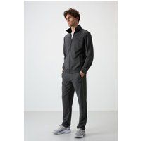 Zweiteiliges Strick-Fleece Trainingsanzug Set