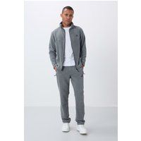 Fleece-Trainingsanzug Set mit Reißverschluss