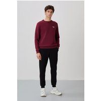 Fleece-Trainingsanzug-Set mit Rundhalsausschnitt