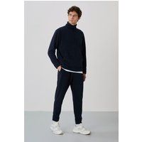 Fleece-Set mit Viertelreißverschluss und Hose