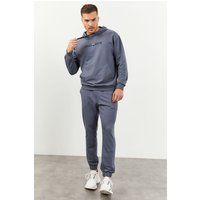 Oversized Fleece-Hoodie und Jogginghose Set