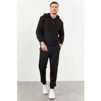 Übergroßes Kapuzen-Sweatshirt und Jogginghose