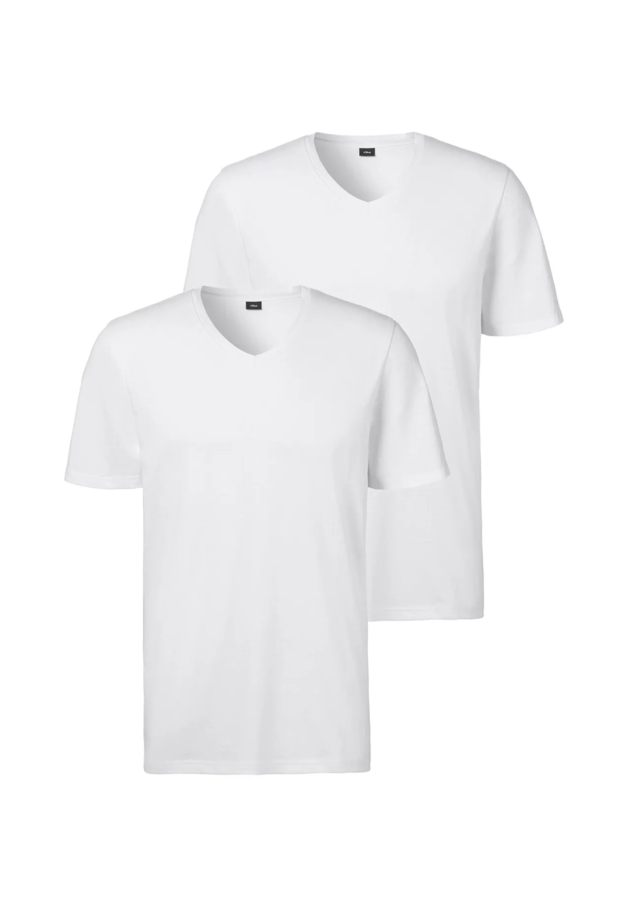 Herren Basic V-Ausschnitt T-Shirt Doppelpack