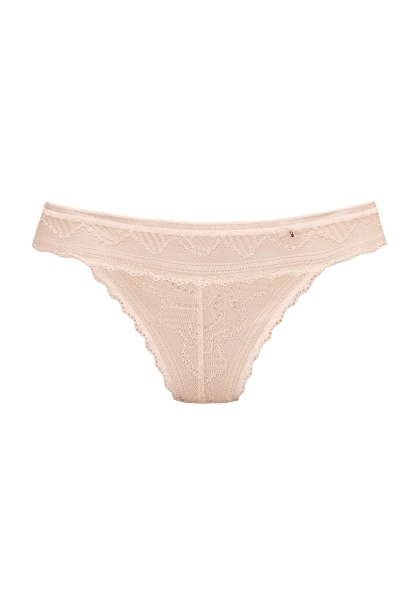 Spitze Tanga mit floralen Details