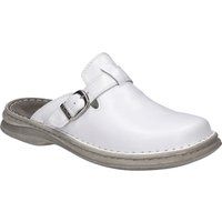 Leder-Clog mit Schnallenverschluss