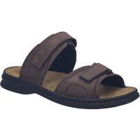 Leder-Sandalen mit zwei Riemen und Mesh