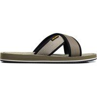 Strukturierte Cross-Strap Slipper
