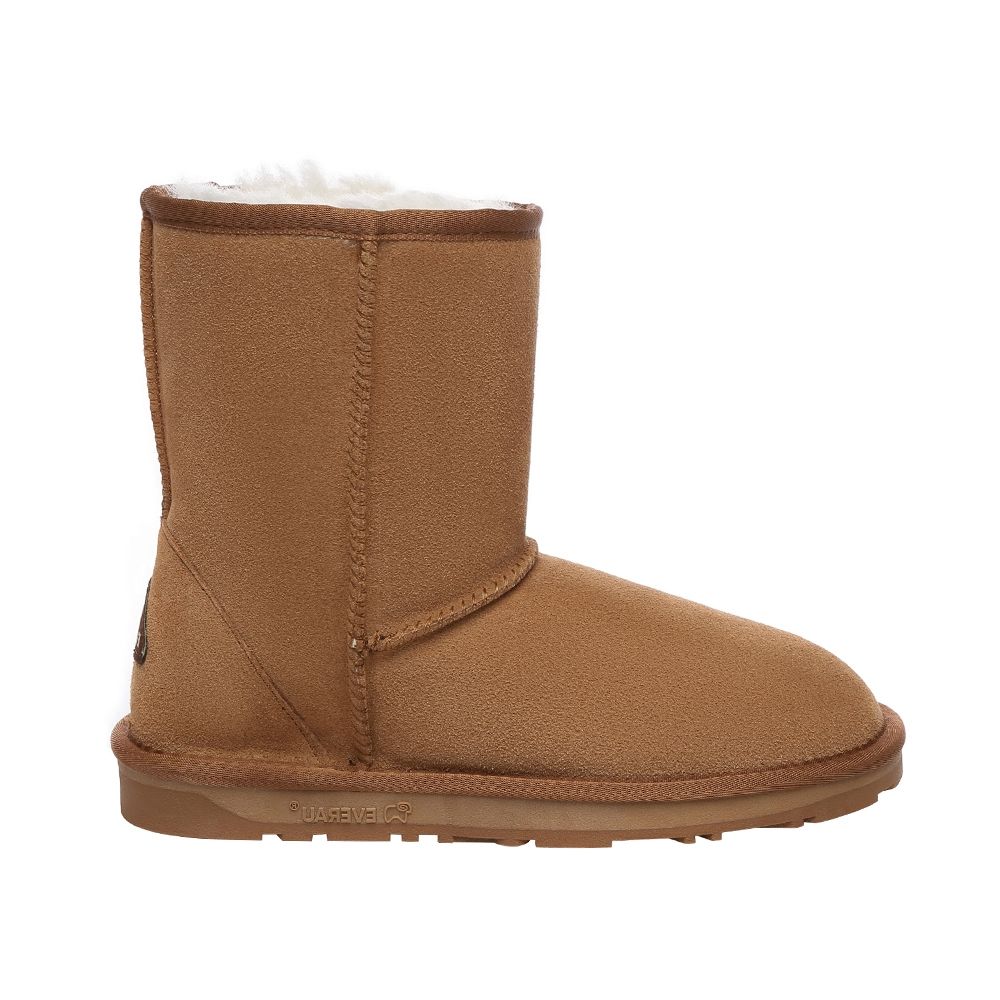 Klassische Kurzschaft-Lammfellstiefel